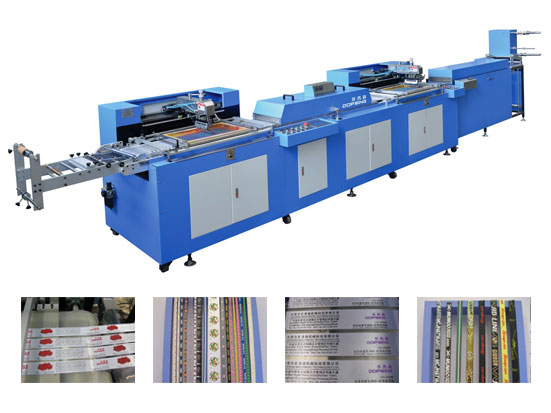 WET-4001S-02 2Colors Label Ribbons Automatic screen printing machine