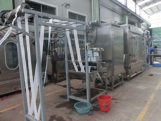 KW-818-A Curtain tapes starching and finishing machine(hot air chamber)