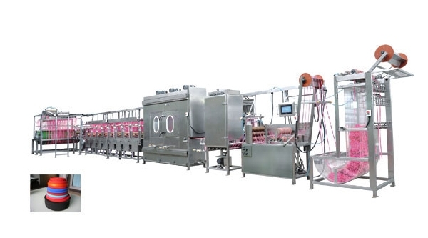 400mm Nylon Elastic Tapes Continuous Dyeing Machine with Ce Approved