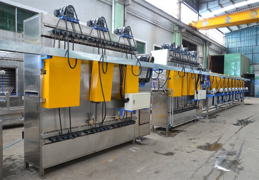 U Type Nylon Tapes Continuous Dyeing and Finishing Machine