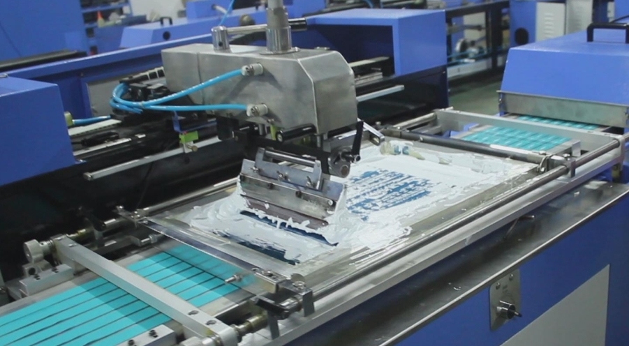 Single Color Woven Tapes Automatic Screen Printing Machine