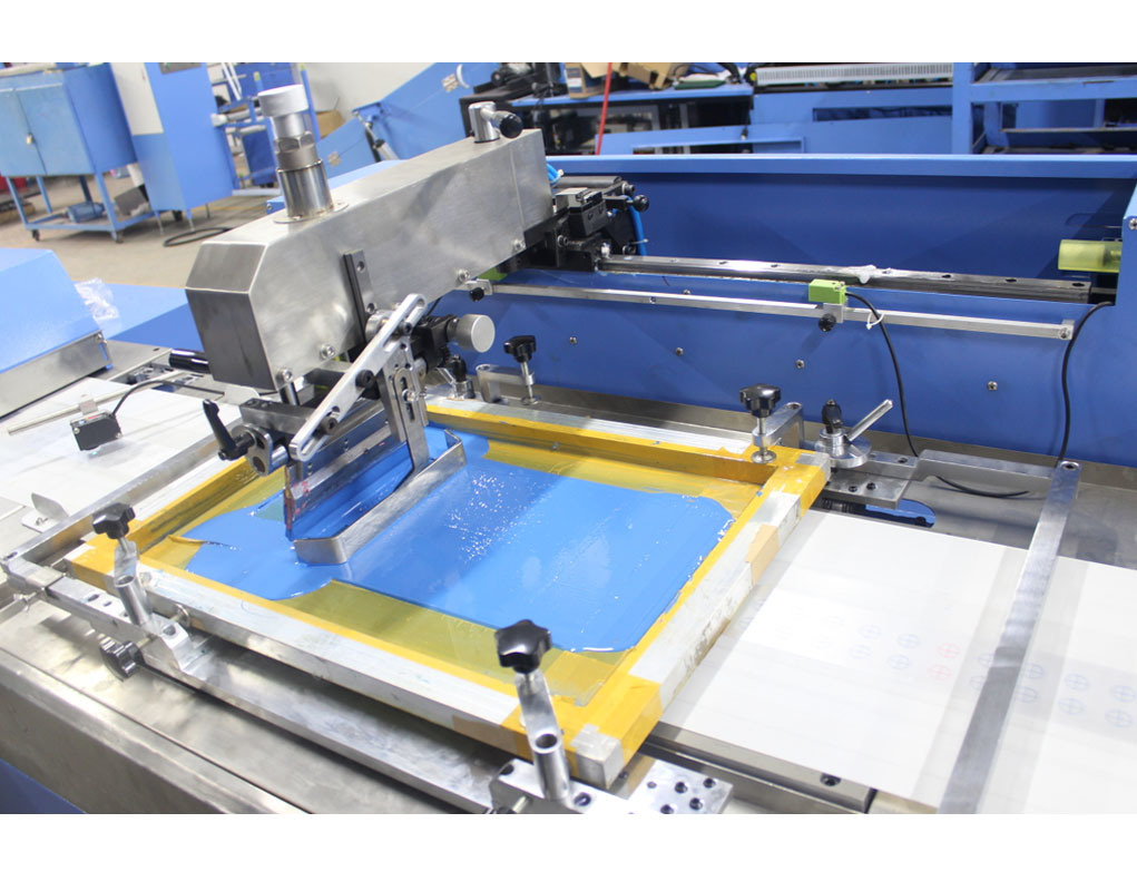 Multicolors Woven Labels Screen Printing Machine with Dual Sides Printing