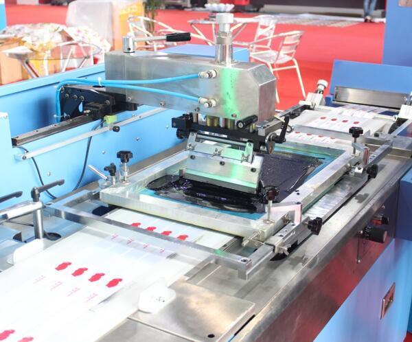 New Type 2 Colors Clothing Labels Automatic Screen Printing Machine