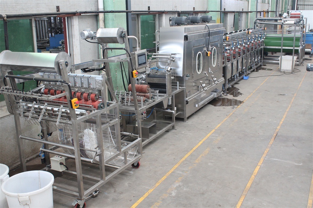 Elastic Tapes Continuous Dyeing Finishing Machine