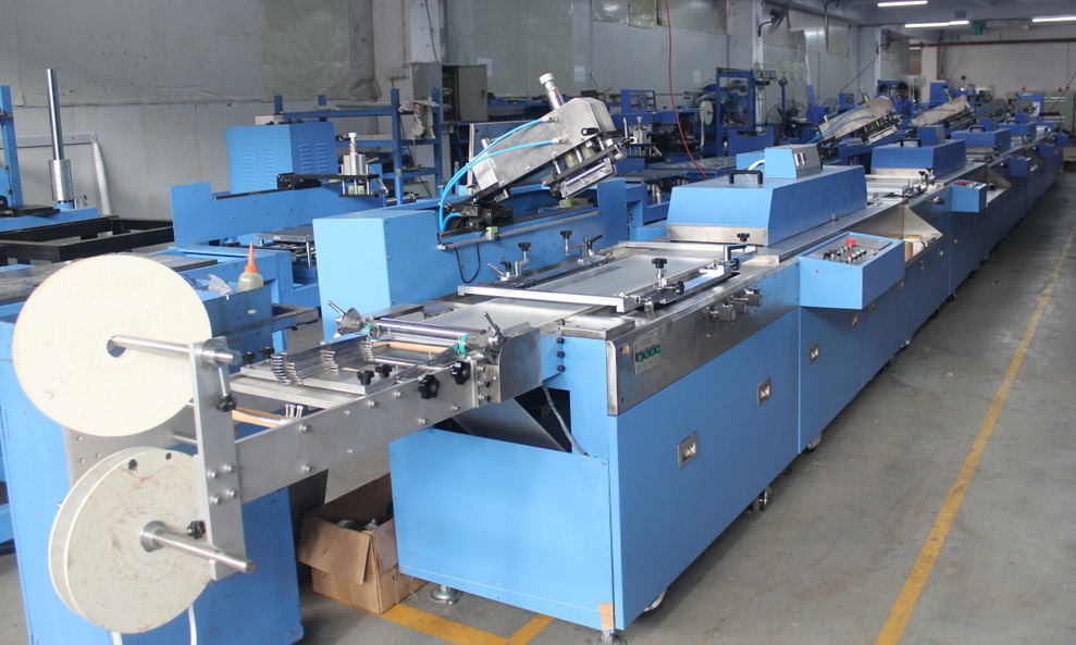 5 Colors Label Ribbons/Woven Labels Automatic Screen Printing Machine