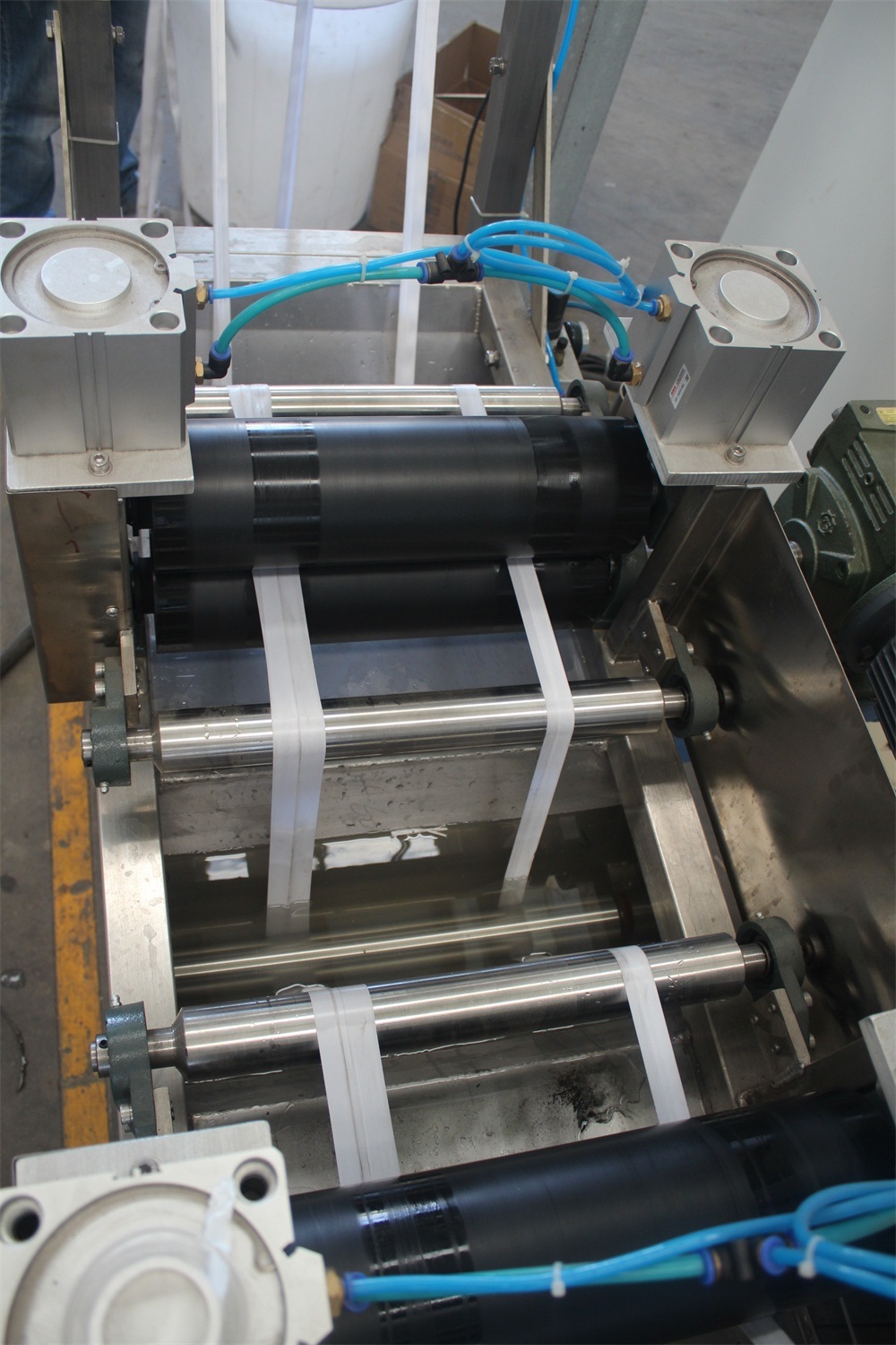 Label Ribbons Sample Continuous Dyeing&Finishing Machine with Ce