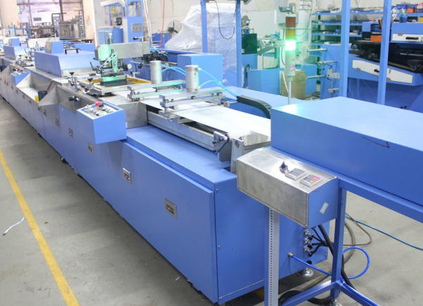 5 Colors Roll to Roll Label Ribbons Automatic Screen Printing Machine