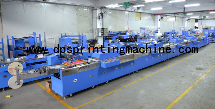 5 Colors Label Ribbons Screen Printing Machine with Large Capacity