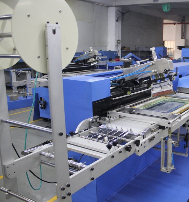 Elastic Tapes Screen Printing Machine with 30cm Printing Width