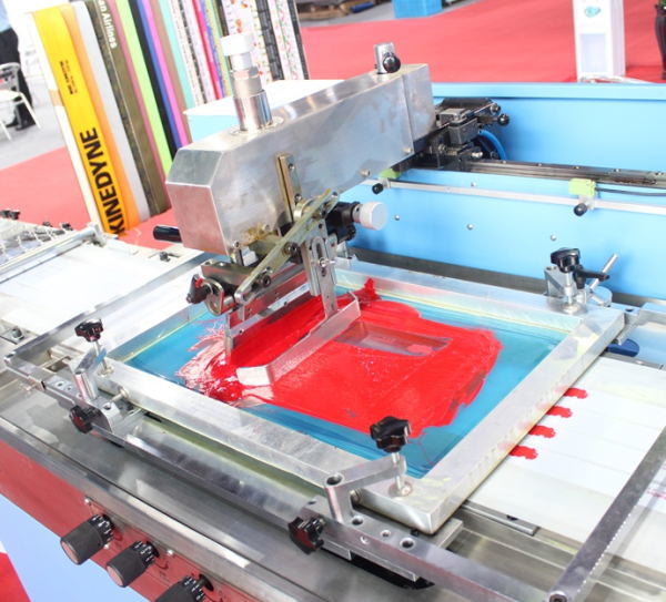 New Type 2 Colors Clothing Labels Automatic Screen Printing Machine