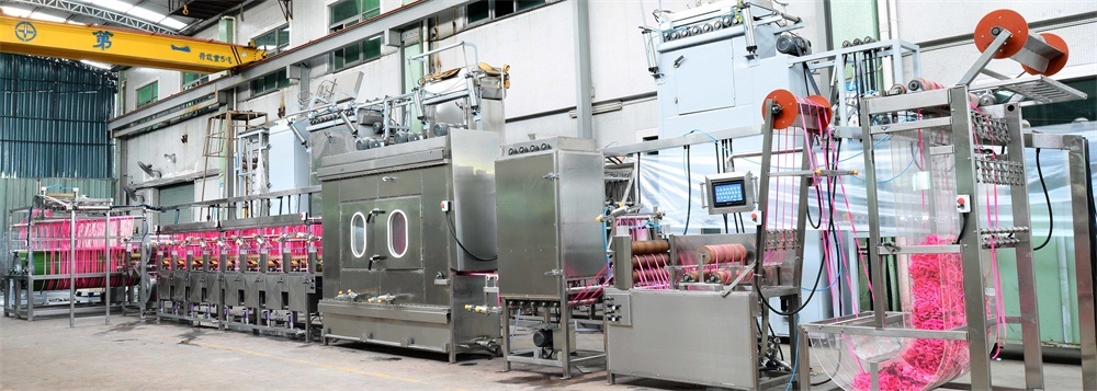 8 Lines Elastic Laces Continuous Dyeing Machine with High Efficiency