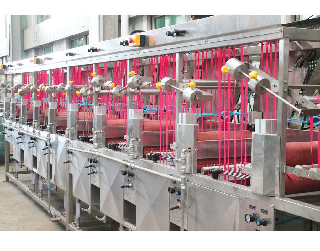 Factory Price Single Color Care Labels Screen Printing Machine Ds-301 -
400mm Nylon Elastic Tapes Continuous Dyeing Machine – Kin Wah detail pictures