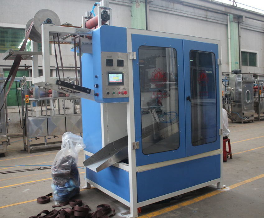 Seatbelts Automatic Cutting and Winding Machine with Stapling Function