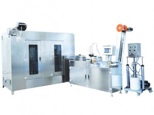 Automatic elastic tapes/laces silicone coating machine KW-200