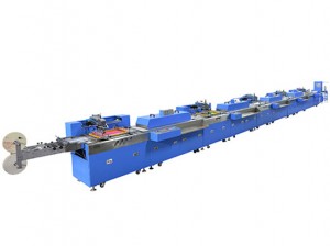 5 Colors Roll to Roll Satin Ribbons Automatic Screen Printing Machine