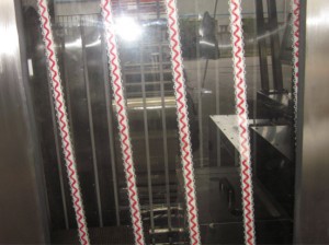 Automatic elastic tapes/laces silicone coating machine KW-200-D