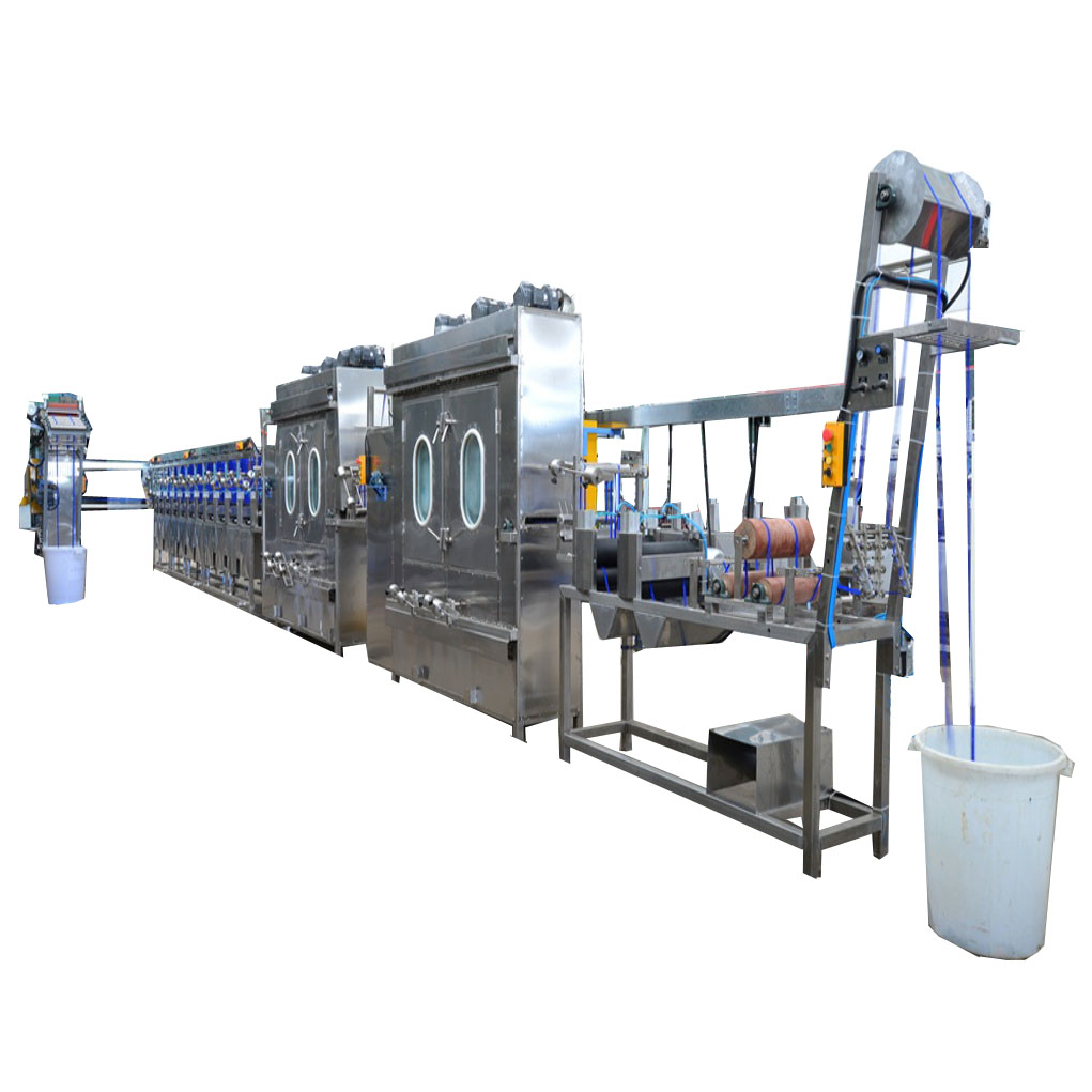 European Standrd nylon elastic tapes continuous dyeing and finishing machine Featured Image